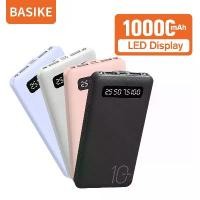 ราคา BASIKE Mini 10000mAh Portable Ultra-thin Dual USB Output Lightweight Powerbank for Apple / / /Oppo Mobile Tablet-PT609power bank ชาร์จเร็ว แบตสำรอง แบตสำรอง (1731204398540687679)