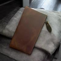 ราคา [จัดส่งทันที] [หนังวัวแท้ 100%] กระเป๋าหนังวัว ใบยาวหนังสวย มีช่องเสียบบัตร ใส่มือถือได้ กระเป๋าเงิน S8-86 (1732085242700270349)