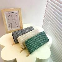 ราคา กระเป๋าสตางค์แฟชั่นและมินิมอลสไตล์เกาหลี กระเป๋าสตางค์ผ้าลินินผู้หญิง ที่ใส่บัตร ที่ใส่เหรียญ / กระเป๋าเงิน กระเป๋าสตางค์ใบยาว สีดำ สีขาว สีเขียว (1729909243384334488)