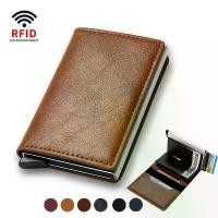 ราคา กระเป๋าสตางค์คุณภาพสูงสุด, สำหรับผู้ชาย, กระเป๋าสตางค์มินิ, หนังสีน้ำตาลวินเทจ, ที่ใส่บัตร Rfid, ขนาดเล็ก, กระเป๋าสตางค์สมาร์ท, กระเป๋าเงิน, กระเป๋าสตางค์ชาย (1731154154345433495)