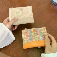 ราคา ที่ใส่บัตร, กระเป๋าสตางค์ใบเล็ก, แบบสั้น, กระเป๋าใส่เหรียญทอ, กระเป๋าเงิน, แบบพกพา, ปิดซิป, สำหรับผู้หญิง, U3L2 (1731450889629435421)