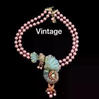 ราคา สร้อยคอมุก สไตล์วินเทจ ดีไซน์โบราณสองชั้น ฝังเต็มด้วยเพชรเชคเกอร์ เปลือกหอยหอยสังข์ จี้ ดีไซน์หอยสังข์ ไข่มุก (1731325673511881436)