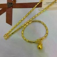 ราคา ทองหุ้มสร้อยคอป้องเงา1บ.สร้อยข้อมือป้องเงา1บ.ทองหุ้มฟรี!!จี้ ถุงทอง ฟรี ตลับ ฟรี ตะขอ ชาย หญิง จี้ถอดได้ ความยาวแจ้งรวมตะขอ (1730294144863275624)