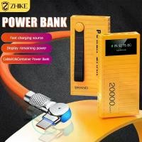 ราคา [ประกัน3ปี] ZHIKE พาวเวอร์แบงค์ PowerBank 20000mAh Power Bank 65W สายชาร์จ 180°แบตสํารอง50000mAhพาเวอร์แบงค์ของแท้ชาร์จเร็วสามารถขึ้นเครื่องบินได้ ใช้ได้กับ: OPPO VIVO iOS iPhone REALME XIAOMI (173015
