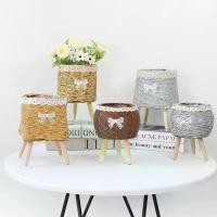 ราคา กระถางดอกไม้, สไตล์นอร์ดิก, ขารูปสามเหลี่ยม, กระเช้าดอกไม้ทอไม้ไผ่เทียม, ขาตั้งกล้องพืชสีเขียวตั้งโต๊ะ, กระถางดอกไม้พืชสีเขียว ขันโตก ถูก กระเช้า ใส่ เหรียญ โปรยทาน ตะกร้า จิ๋ว เหรียญ โปรยทาน (1731560