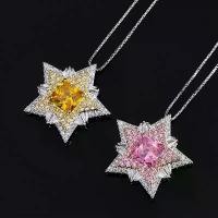 ราคา สร้อยคอ ดอกไม้ดาว แบบไดนามิก สำหรับผู้หญิง จี้เพชรเต็มรูปดาวห้าแฉก เพทายสีเหลือง โซ่กระดูกไหปลาร้า 2025 (1731725072348317586)