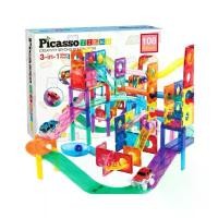 ราคา Wittawat Kuntawong ที่นิยมมากที่สุด PicassoTiles 108 Pc 2-in-1 Magnetic Tile, Marble Run and Racing Track Building Toy (1731692141343573689)