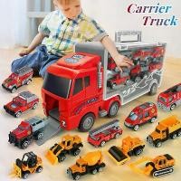 ราคา rtyigzxct (พร้อมส่ง)รถของเล่น รถบรรทุก รถดับเพลิง ของเล่นเด็กรถบรรทุกตู้คอนเทนเนอร์ขนาดใหญ่ แถมโมเดลรถดับเพลิง6คัน รถไถ นา เล่น เด็ก ลูกพ่วง โมเดล โฟล์คลิฟท์ บ้าน จิ๋ว (1732326190479608359)