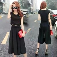 ราคา ผู้หญิง แฟชั่นเกาหลี กระโปรง กางเกง ผ้าชีฟอง สูท 2 เตา 2024 มาใหม่ (1730082945520535957)