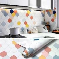 ราคา สติ๊กเกอร์กันน้ำมัน กาวในตัว สำหรับห้องครัว เตา ตู้ และเฟอร์นิเจอร์เก่า ปรับปรุง ปูนปลาสเตอร์ ติดผนัง ควันน้ำมัน สติ๊กเกอร์ทนความร้อน สูง กันน้ำ (1731792455556434754)