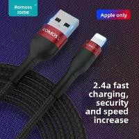 ราคา สายเคเบิลข้อมูล iPhone, Romoss ของแท้, สายชาร์จ 2m, สายเคเบิลข้อมูลโทรศัพท์มือถือ, การชาร์จอย่างรวดเร็ว, สายชาร์จแฟลช (1731578143620760924)