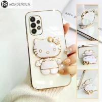 ราคา DDH000 + Z33 เคสโทรศัพท์มือถือ เคส Samsung Galaxy A70 Samsunga70s Samsung A23 5G กระจกคิตตี้ ขายึดแบบพับได้ เปลือกโทรศัพท์ชุบ เคสโทรศัพท์แบบนิ่มชุบหรูหรา (1729612472526670469)