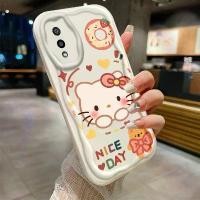 ราคา เคสโทรศัพท์สำหรับ Samsung A02 M02 เคส Hello Kitty ลายไอศกรีมคลื่น นุ่ม บาง บางเฉียบ (1729726997272300165)
