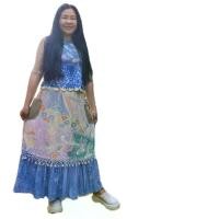 ราคา กระโปรง zero waste พิทักษ์ชุมชน ทำมือถักโครเชต์และเขียนเทียน - Skirt, เสื้อผ้า,กระโปรง (1731779503876835658)