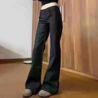 ราคา กางเกงสูท เอวต่ำ ลำลอง เดรด สไตล์ใหม่ ปี 2025 ฤดูร้อน สไตล์สังคม สีดำ กางเกงขาบาน กางเกงขายาวผู้หญิง สไตล์ดาราอินเทอร์เน็ตใหม่ Clothing Women เสื้อผ้า Pants (1731833819701807808)