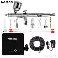 ราคา Nasedal ชุดแอร์บรัช 0.3 มม. ขนาดเล็ก พร้อมแปรงป้อนแรงโน้มถ่วง สําหรับแต่งหน้า เพ้นท์เล็บ เสื้อผ้า รองเท้า DIY ที่นิยมมากที่สุด (1731211408974251485)