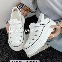 ราคา รองเท้าหุ้มรัดสั้น รองเท้ารัดส้น พื้นสูง6cm เสริมส้น น้ำหนักเบา งานEVA  BX-52 by lukmee716 ทรงซ้อ ราคา ถูก jibbitz ติดรองเท้า เพื่อ สุขภาพ ผู้ หญิง หูหนีบ croc stik tok s (1731265187041610681)