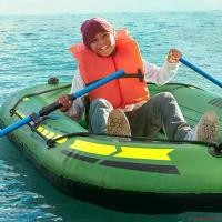 ราคา chargeshoprich ปัจจุบัน เรือยางตกปลา เรือคายัค เรือยาง เรือยางเป่าลม เรือคายัค,เรือตกปลา เรือยางแบบหนา เรือแคนู,1-2คน แบบพกพาและพับได้ กันน้ำและกันแดด ติดตั้งง่าย Sport ออกกำลังกาย กีฬา เรือพาย (17315