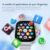 ราคา ￼นาฬิกาข้อมือ Smart watch ULTRA 5G กล้องหมุนได้ AMOLED 49 mm 5G วิดีโอคอล ความจำ 32GB (1730949507034811229)