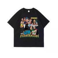 ราคา เสื้อยืดผ้าฝ้ายพิมพ์ลายการ์ตูน Popeye แขนสั้น เสื้อผู้ชาย เสื้อหลวมลำลอง (1731219260807808203)