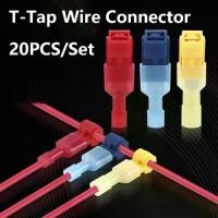 ราคา ขั้วต่อสายไฟ, ล็อค Snap ประสิทธิภาพสูง, การออกแบบ T-Tap, 20 ชิ้น/เซ็ต, ตัวเชื่อมต่อสายไฟพลาสติกกันน้ำ, ขั้วต่อสายเคเบิลจีบรูปตัว T แบบเร็ว, เหมาะสำหรับสายไฟฟ้า, อุปกรณ์ไฟฟ้า (1731774055711279848)