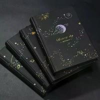 ราคา กระดาษแข็งสีดำ สมุดบันทึก โน๊ตบุ๊ค หน้าใน ดูดี กระดาษดำทั้งหมด ลายท้องฟ้าเต็มไปด้วยดวงดาวเรียบง่าย สมุดไดอารี่ กระดาษดำ (1730615551801985873)