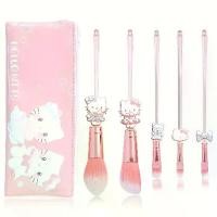 ราคา ชุดแปรงแต่งหน้า Sanrio 5 ชิ้น ดีไซน์ Hello Kitty แปรงไนลอนนุ่ม พร้อมดีไซน์ตัวละครน่ารัก รวมบลัชออน แป้ง อายแชโดว์ คิ้ว และแปรงรายละเอียด เหมาะสำหรับผู้เริ่มต้น ชุดแต่งหน้าผู้เริ่ (1732240323113421337)