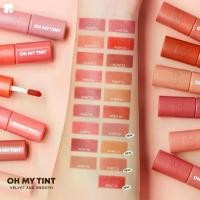 ราคา ถูก/แท้/มีไลฟ์ (มีสีใหม่) ลิป Oh My Tint Velvet and Smooth New Look ลิปเนื้อละมุน OMT ทิ้นท์ เนื้อกำมะหยี่ โอ้ มาย ทินท์ (1731192977834935663)
