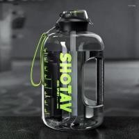 ราคา ขวดน้ำ เครื่องครัว ปลอดสาร BPA ความจุขนาดใหญ่ 1.5 ลิตร 2.5 ลิตร พร้อมฟาง ขวดน้ำดื่ม ถ้วยยิม ขวดน้ำ (1729997579275963179)