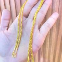 ราคา สร้อยคอ ลายผ่าหวาย หนัก 2 สลึง ยาว 18-20-24 นิ้ว สินค้าขายดีสุด ชุบเศษทองแท้ ชุบทอง100% ช่างฝีมือ (1731767585069303297)