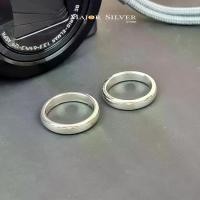 ราคา On time แหวน 4 มิล เนื้อตัน / แหวนเงินแท้ 925 สไตล์เรียบหรู ใส่ได้ ชาย หญิง ดูดีมาก แหวนเงินแท้100 Major silver (1731183131354432591)