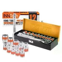 ราคา COD InnTech King Tools ชุดเครื่องมือ ชุดบล็อก (เบอร์ 8-22 mm) 12 ชิ้น ขนาด 1/2 นิ้ว (4 หุน) รุ่น WKT-12PCS ชุด แหวน ข้าง ปาก ตาย ประแจ (1731745481328985172)