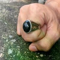 ราคา แหวน เงินนิลดำ กลมรุ่น2 หัวสังเคราะห์ สแตนเลสแท้100% ของแท้100% (1729601649159932309)