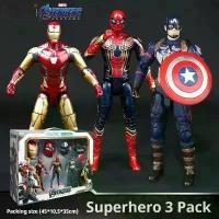 ราคา ฟิกเกอร์แอคชั่นมาร์เวล เดอะ เวนเจอร์ส ไอรอนแมน สไปเดอร์แมน และกัปตันอเมริกา พร้อมโมเดลตุ๊กตา หุ่นยนต์เสียรูป ของเล่นเด็ก เหมาะสำหรับของขวัญวันเกิด มี COD (1732020458772990926)
