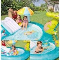 ราคา INTEX สระว่ายน้ำเด็ก รุ่นจระเข้ พร้อมสไลเดอร์ ของเล่นเด็ก (1729751738087540940)