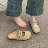 ราคา รองเท้า Birkenstock, สไตล์ย้อนยุค, ปิดนิ้วเท้า, พื้นหนา, กลางแจ้ง, หนึ่งสายรัด, ครึ่งลื่น, หัวเข็มขัดเอนกประสงค์, รองเท้าแตะ, ฤดูใบไม้ผลิฤดูร้อนปี 2025 มาใหม่ (1731598684776137818)