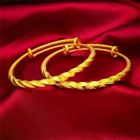 ราคา บิด ดัน-ดึง พ่นทราย ลวดบิดฝ้า มินิมอล รวย สร้อยข้อมือ สำหรับผู้หญิง SS24 (1729845950071277813)