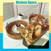 ราคา [สินค้าพร้อมส่ง]ตะกร้าหวายสาน ตะกร้าหวาย ถาดหวาย ถาดขนมปัง ตะกร้าสานด้วยมือ ตะกร้าสาน สําหรับใส่ผลไม้ ขนมขบเคี้ยว ขนมปัง (1731509351803946968)