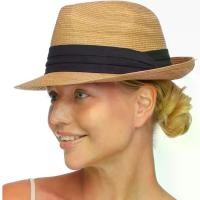 ราคา หมวกฟาง Fedora, FURTALK, สำหรับผู้ชายและผู้หญิง, พับและม้วนขึ้นได้, ปีกสั้น, หมวก Trilby, หมวกชายหาดปานามา, UPF 50+ (1731222352195847636)