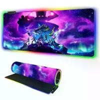 ราคา แผ่นรองเมาส์สำหรับเล่นเกม ขนาดใหญ่ (XL RGB) พร้อมฐานยางลายหนังกาแล็กซี่ แผ่นรองเมาส์ยาวเรืองแสง เหมาะสำหรับคอมพิวเตอร์ คีย์บอร์ด และเมาส์ แผ่นรองเมาส์ตั้งโต๊ะ คอมโบ (1730319382943598827)