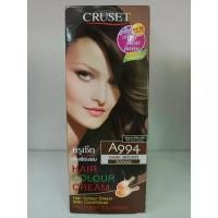 ราคา ทำผม A 994 สีน้ำตาลเข้ม ครูเซ็ท ครีมย้อมผม อุปกรณ์ทำผม (1729452474935052931)