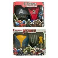 ราคา ชุดเซ็ตหน้ากากฮีโร่ ถุงมือ + ฟิกเกอร์ตัวการ์ตูนฮีโร่ ของเล่น ของเล่นเด็กผู้ชาย Avengers HEROS SERIES SET MASK คําแนะนําผลิตภัณฑ์ใหม่ของเดือนนี้ (1731773190619956687)
