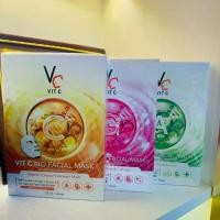ราคา VitC Bio Facial Mask มาร์คหน้าวิตซี มาร์คหน้าน้องฉัตร (มีทั้งกล่อง / แผ่น ) (1730743099045939957)
