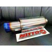 ราคา ชำระเงินปลายทา ท่อไอเสีย หม้อพักปลาย ปากฉลาม หม้อ4นิ้วครึ่ง ยาว 8นิ้ว รู2" ปาก3" NITTOแท้ (1731343698746443305)