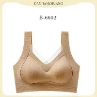 ราคา B-6602 สปอร์ตบราตะขอหลัง เสื้อในไร้โครง ฟองน้ำในตัว sportbra ผ้านิ่มใส่สบาย ชุดชั้นในผู้หญิง (1730999952165276242)
