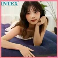 ราคา sneckdshop ความคงทน exp6 INTEXแท้ ที่นอนเป่าลม Classic Downy Airbed ขนาด 3.5/4.5/5ฟุต พร้อมปั๊มลมไฟฟ้า ที่นอนสูบลม ที่นอน ที่นอนปิคนิค เบาะร เตียง sport Camping (1730313258152200418)