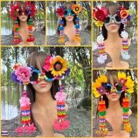 ราคา พร้อมส่งจากไทย แว่นพวงมาลัย แว่นกันแดด สงกรานต์ (1732199585439976053)