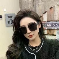 ราคา แว่นกันแดด สไตล์เกาหลี กรอบเหลี่ยม unisex ป้องกันรังสียูวี แว่นสายตาสั้น (1731490564639131935)