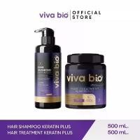 ราคา ( เซตคู่เคราตินผมสวย ) แชมพู&ทรีทเม้นท์ viva bio 1000 ml. (1731714503726500176)