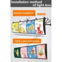 ราคา ป้ายไฟ LED, สำหรับใช้ในร่ม, ไฟแขวน, เหมาะสำหรับร้านอาหาร, กระดานขนม, กรอบอลูมิเนียม, กล่องไฟ ฟิล์ม ติด กระจก ประตู เลื่อน (1731562201257117248)